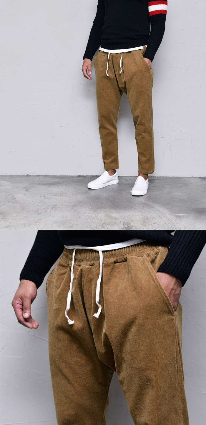 corduroy baggy joggers